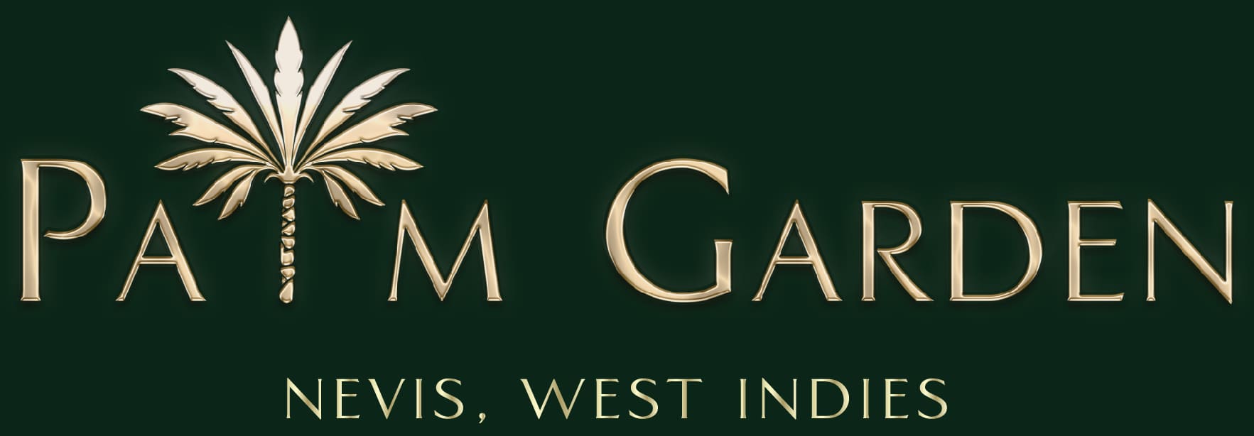 Palm Garden Logo Green Gold